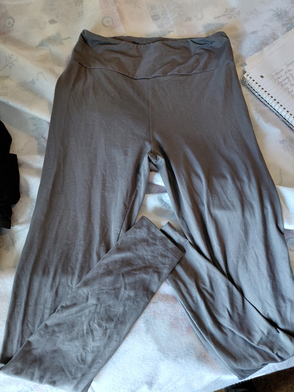 LuLaRoe Gray High-Waist Leggings